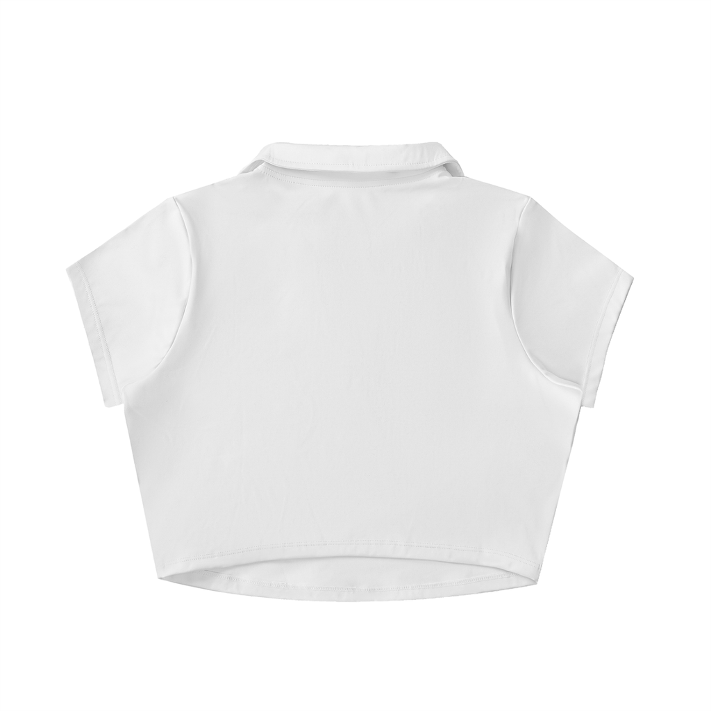 SIMPLE V Lapel Crop