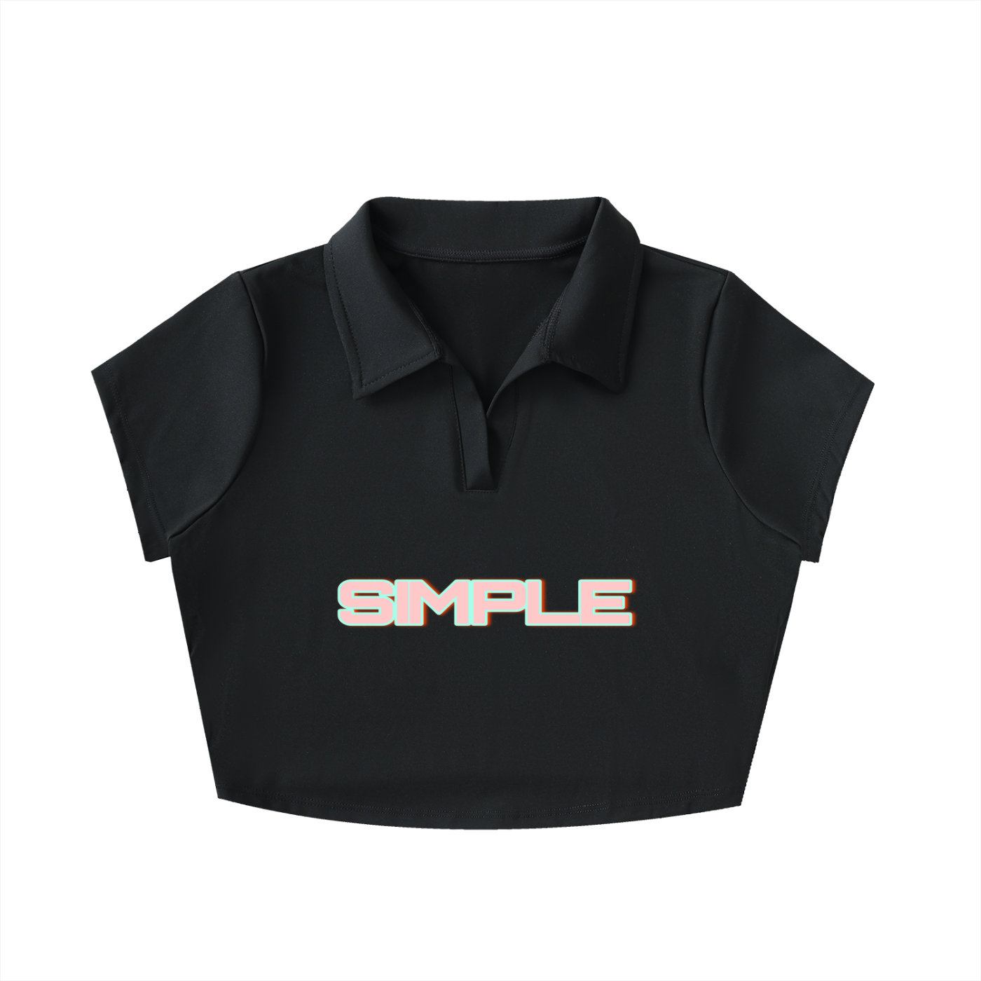 SIMPLE V Lapel Crop