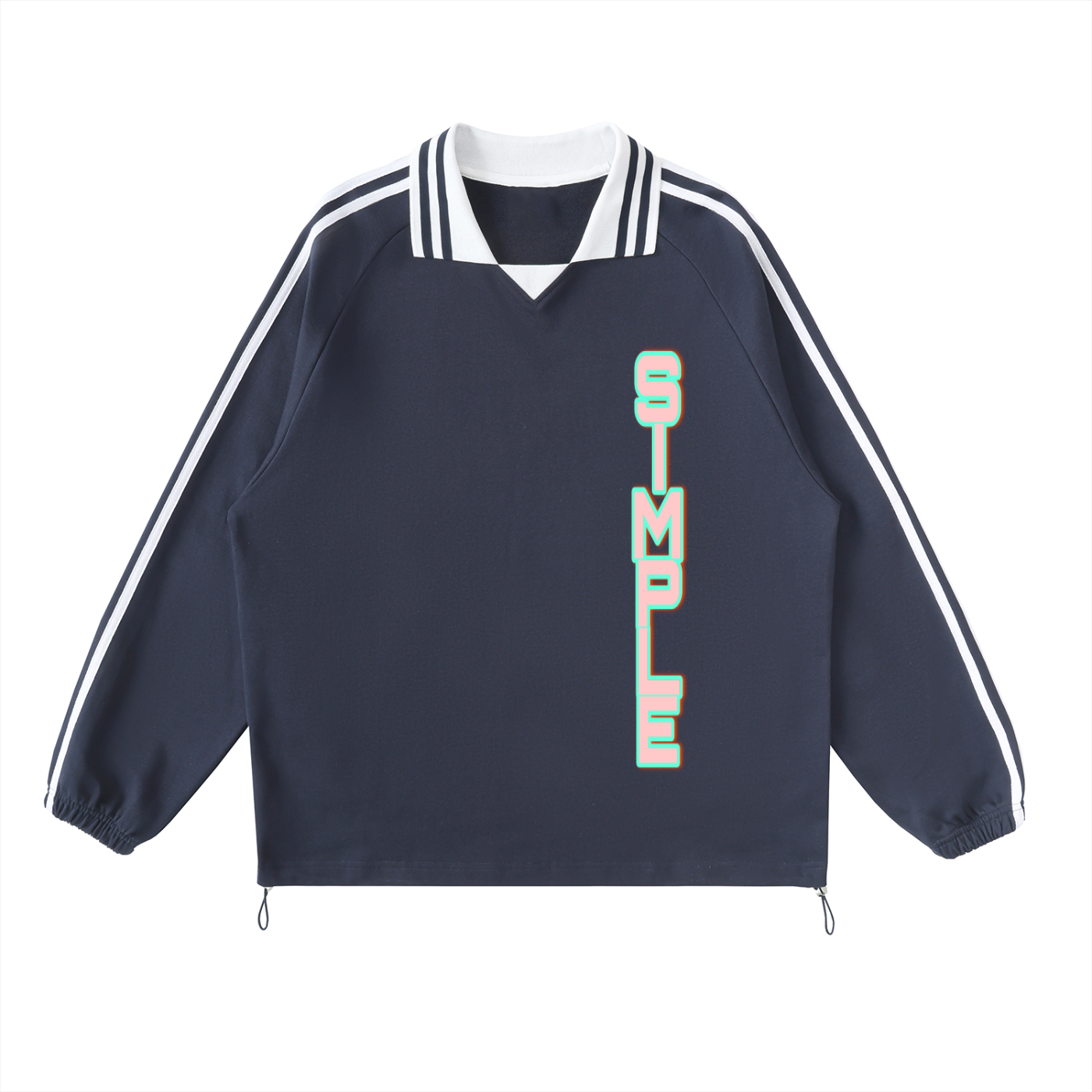 SIMPLE Lapel Collar Sweatshirt
