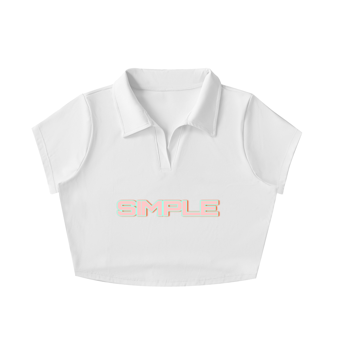 SIMPLE V Lapel Crop