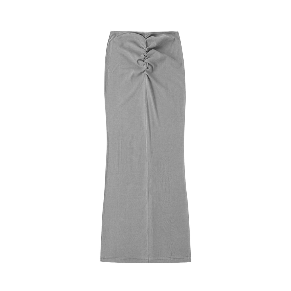 SIMPLE Dyed Drawstring Skirt