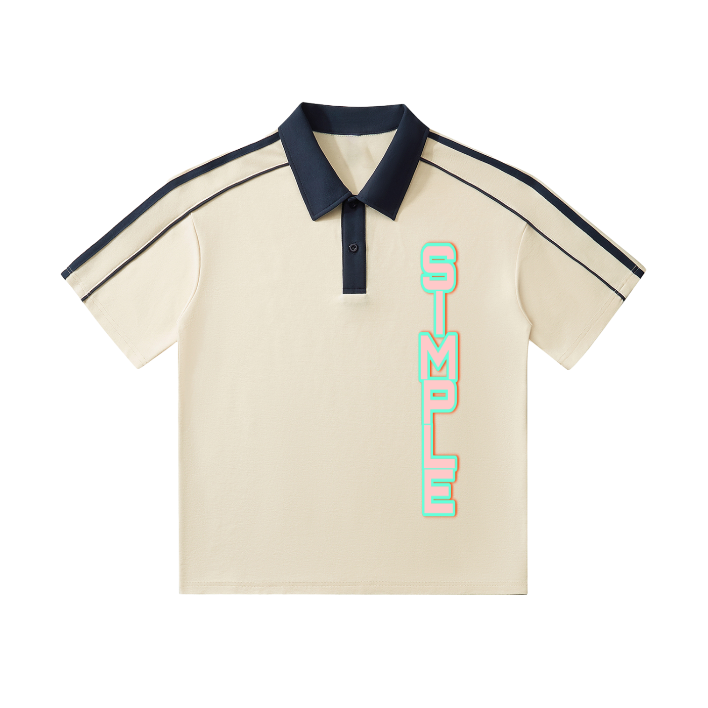 SIMPLE Contrast Collar T