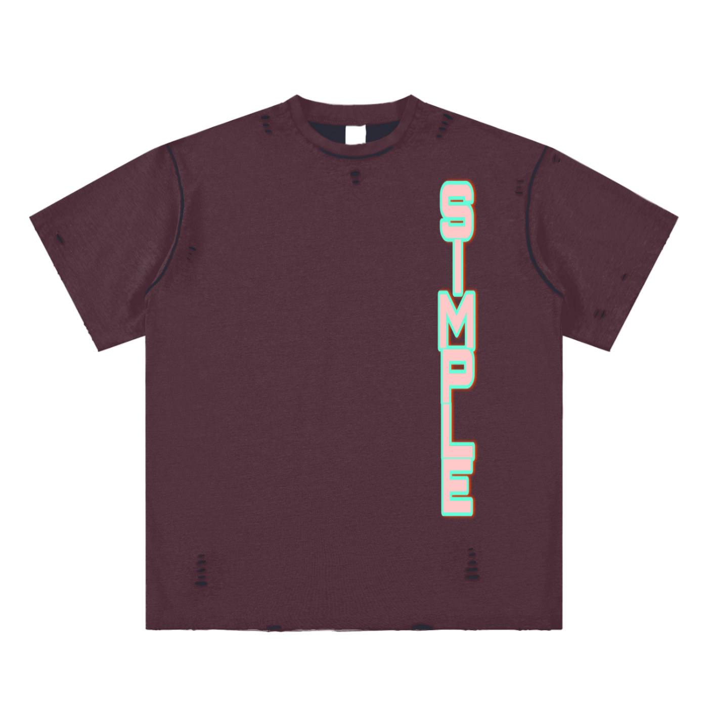 SIMPLE Frayed Reversible T