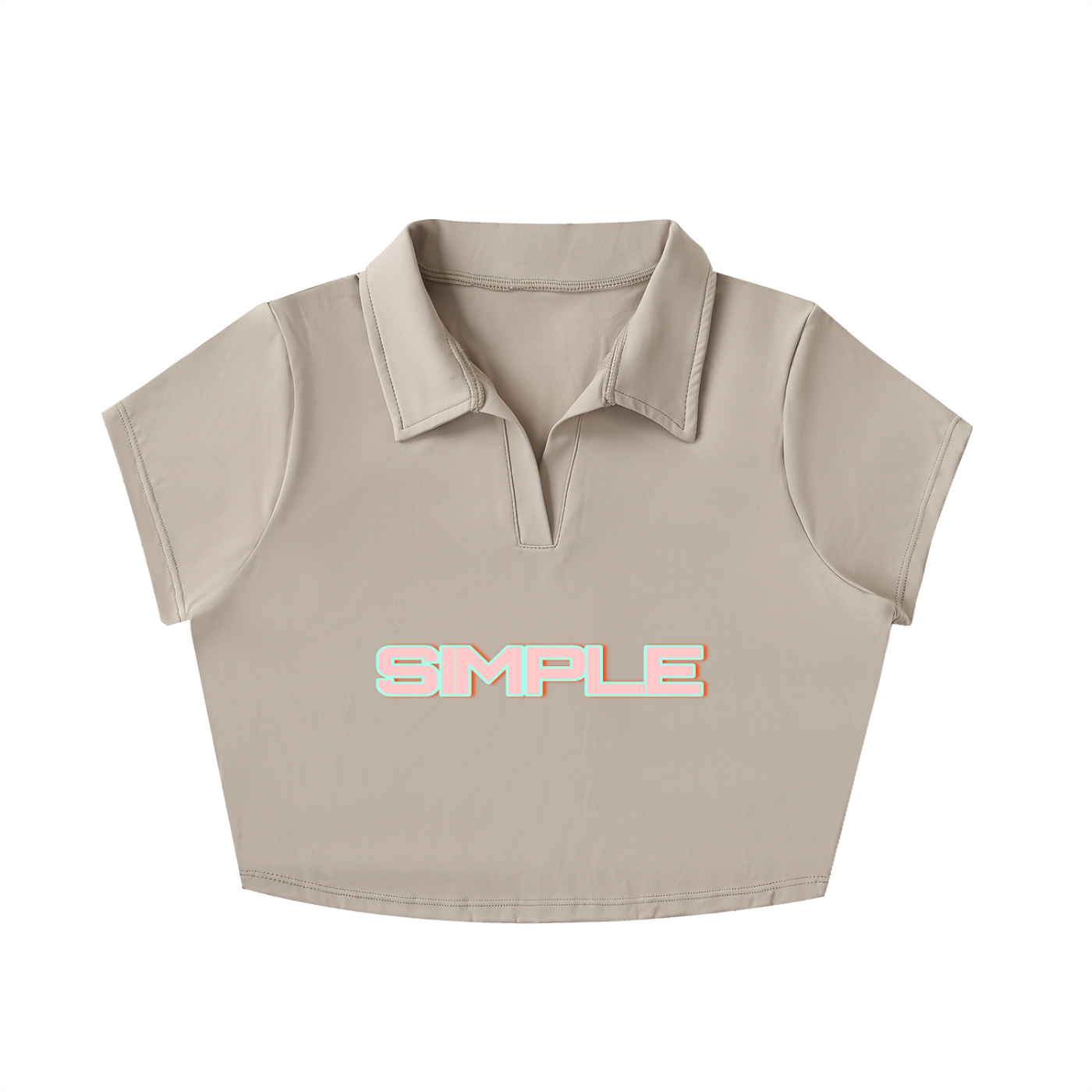 SIMPLE V Lapel Crop