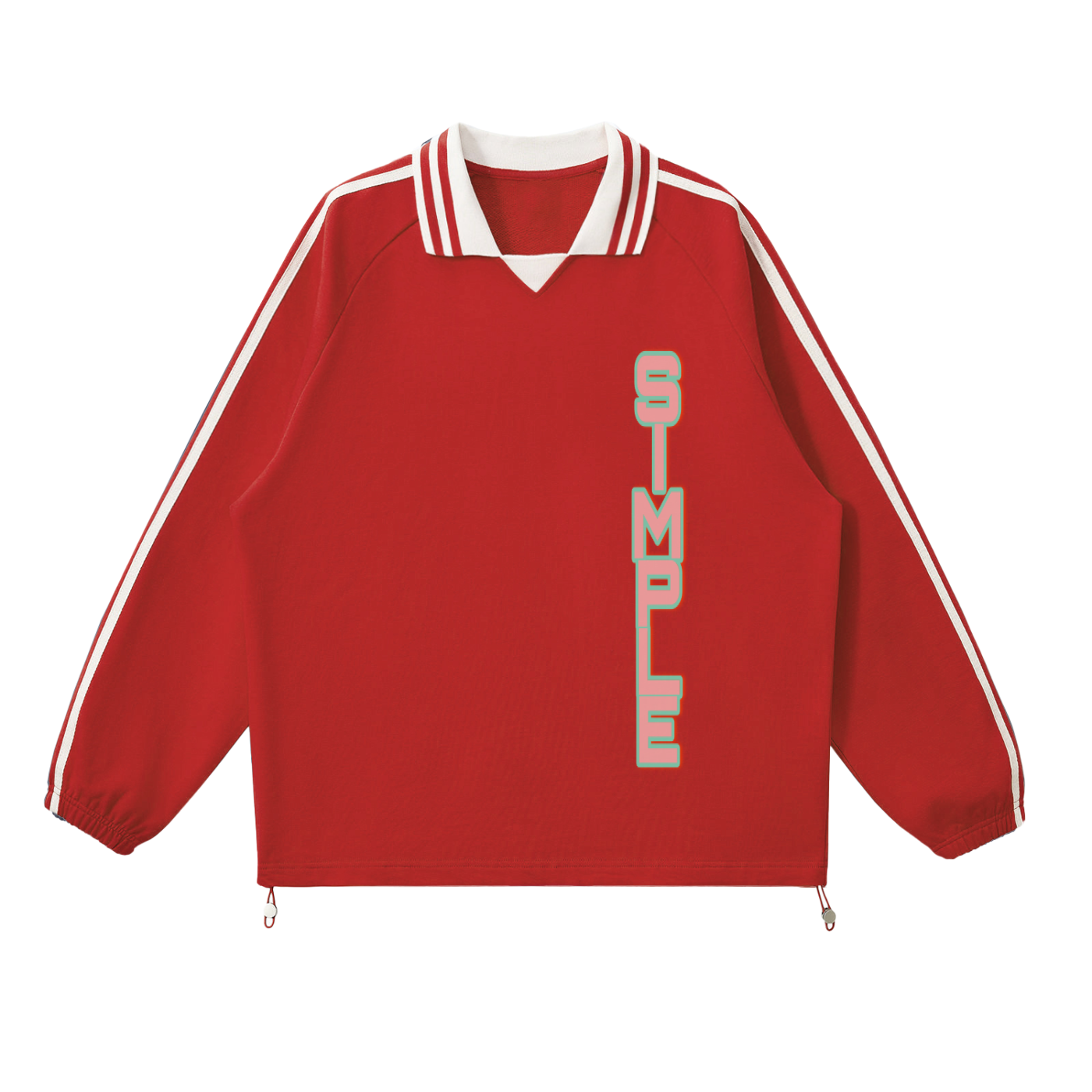 SIMPLE Lapel Collar Sweatshirt