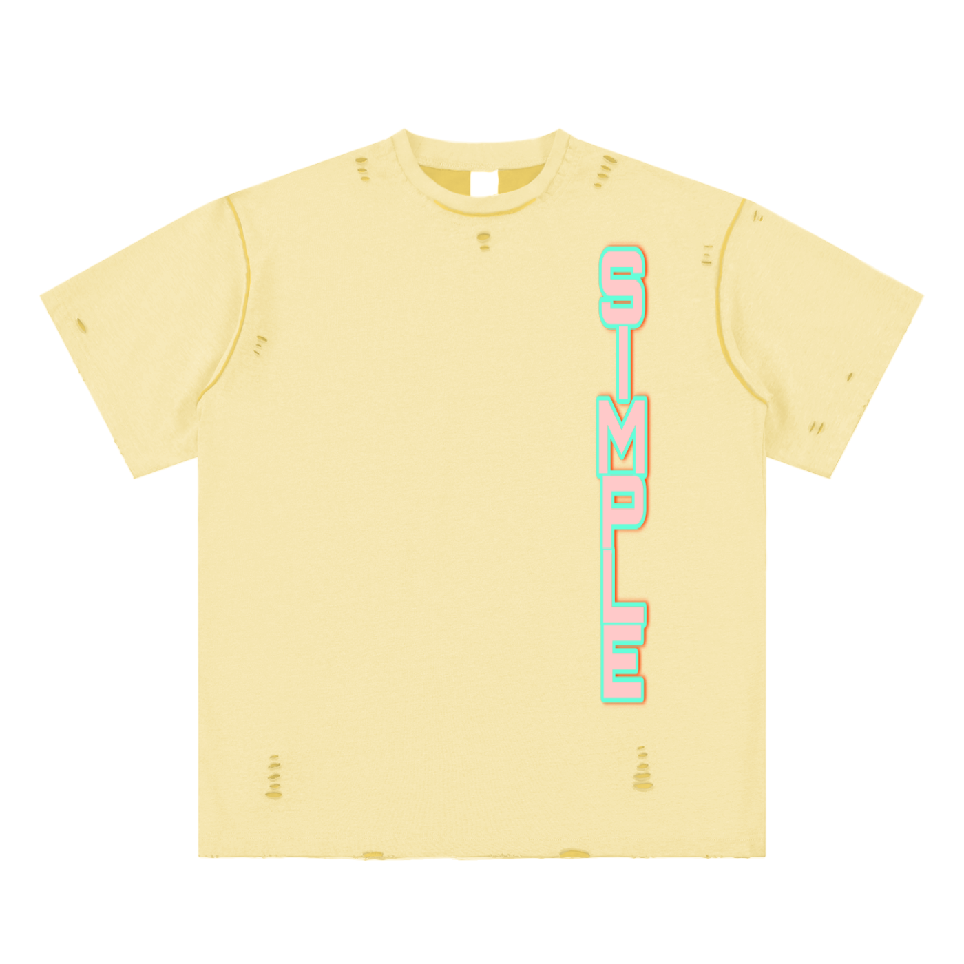 SIMPLE Frayed Reversible T