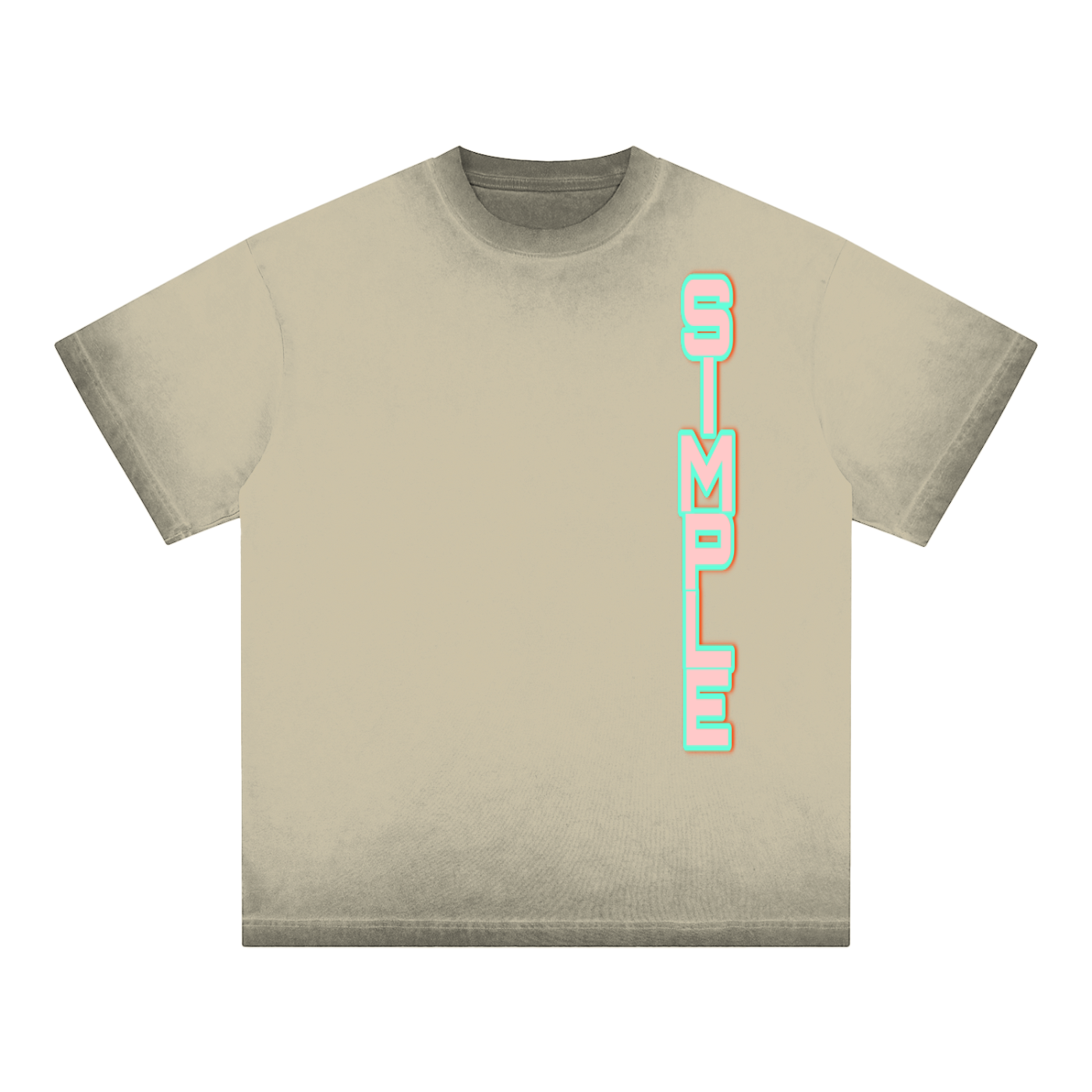 SIMPLE Reverse Dyed T