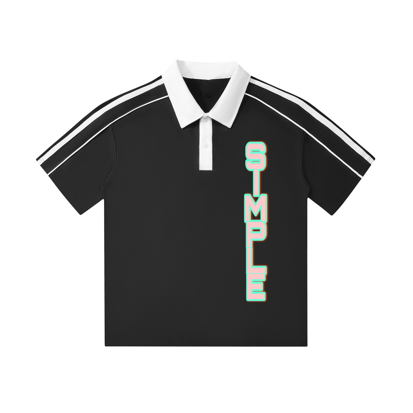 SIMPLE Contrast Collar T