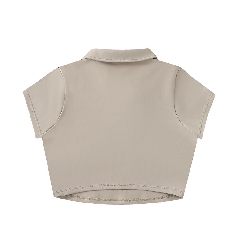 SIMPLE V Lapel Crop