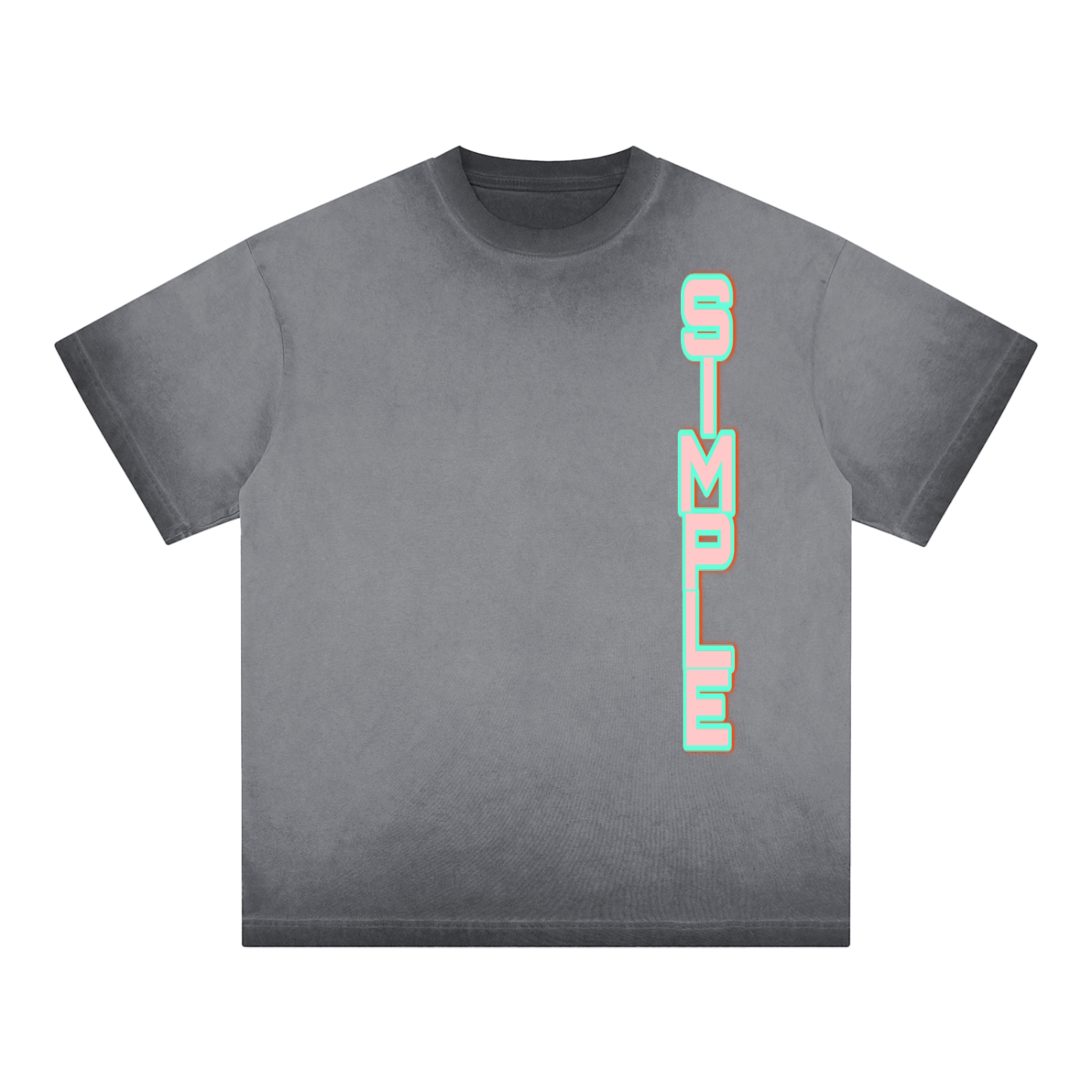 SIMPLE Reverse Dyed T