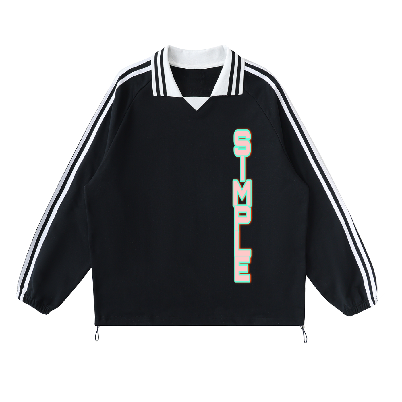 SIMPLE Lapel Collar Sweatshirt
