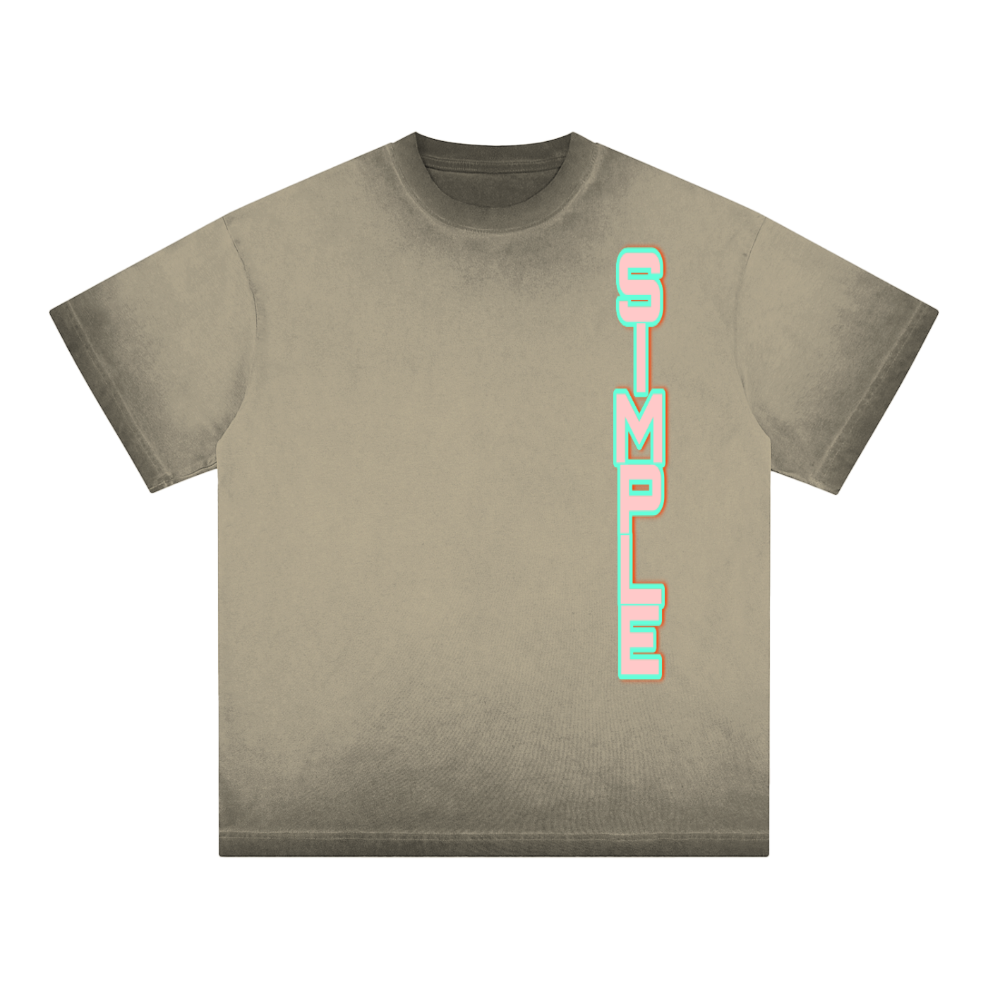 SIMPLE Reverse Dyed T