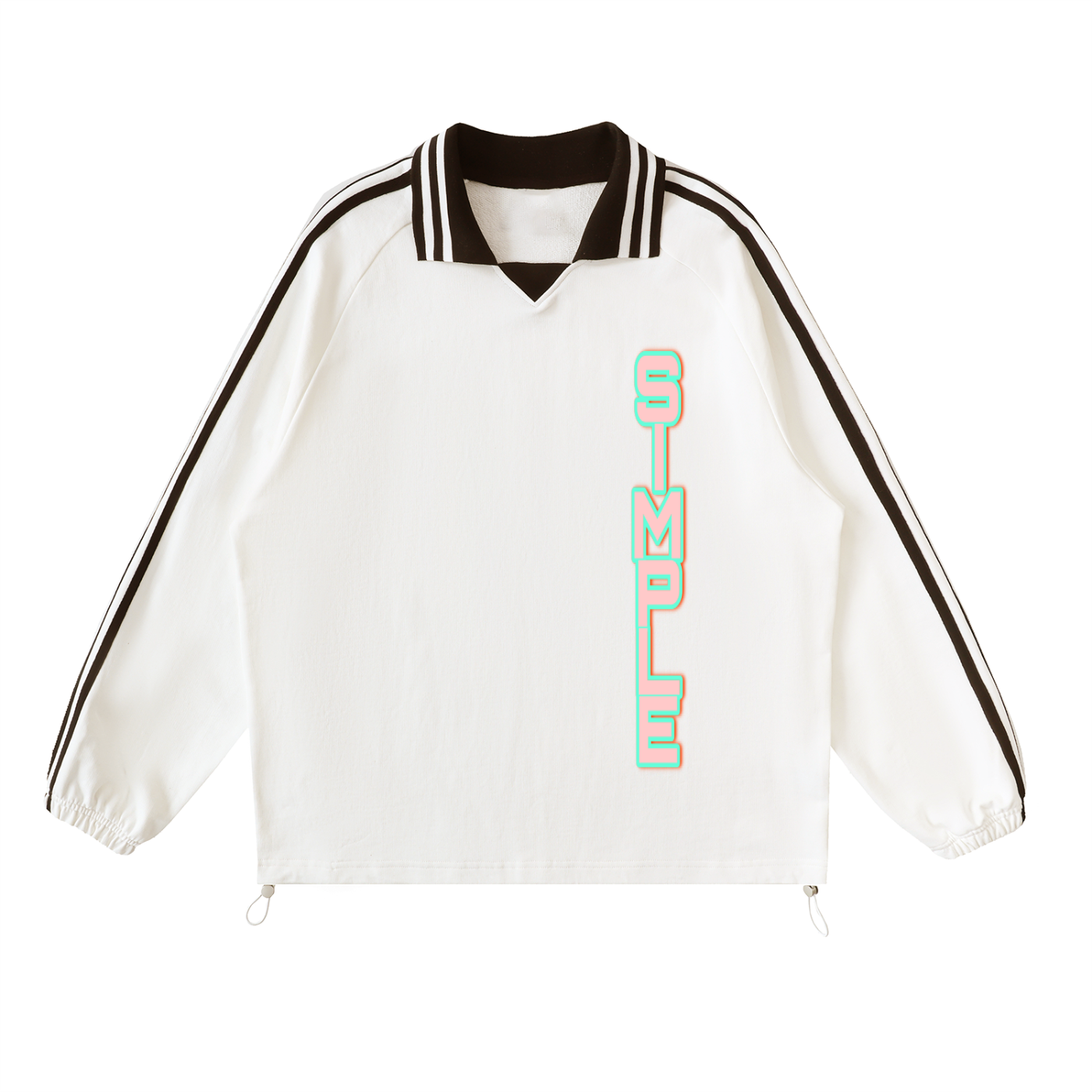 SIMPLE Lapel Collar Sweatshirt