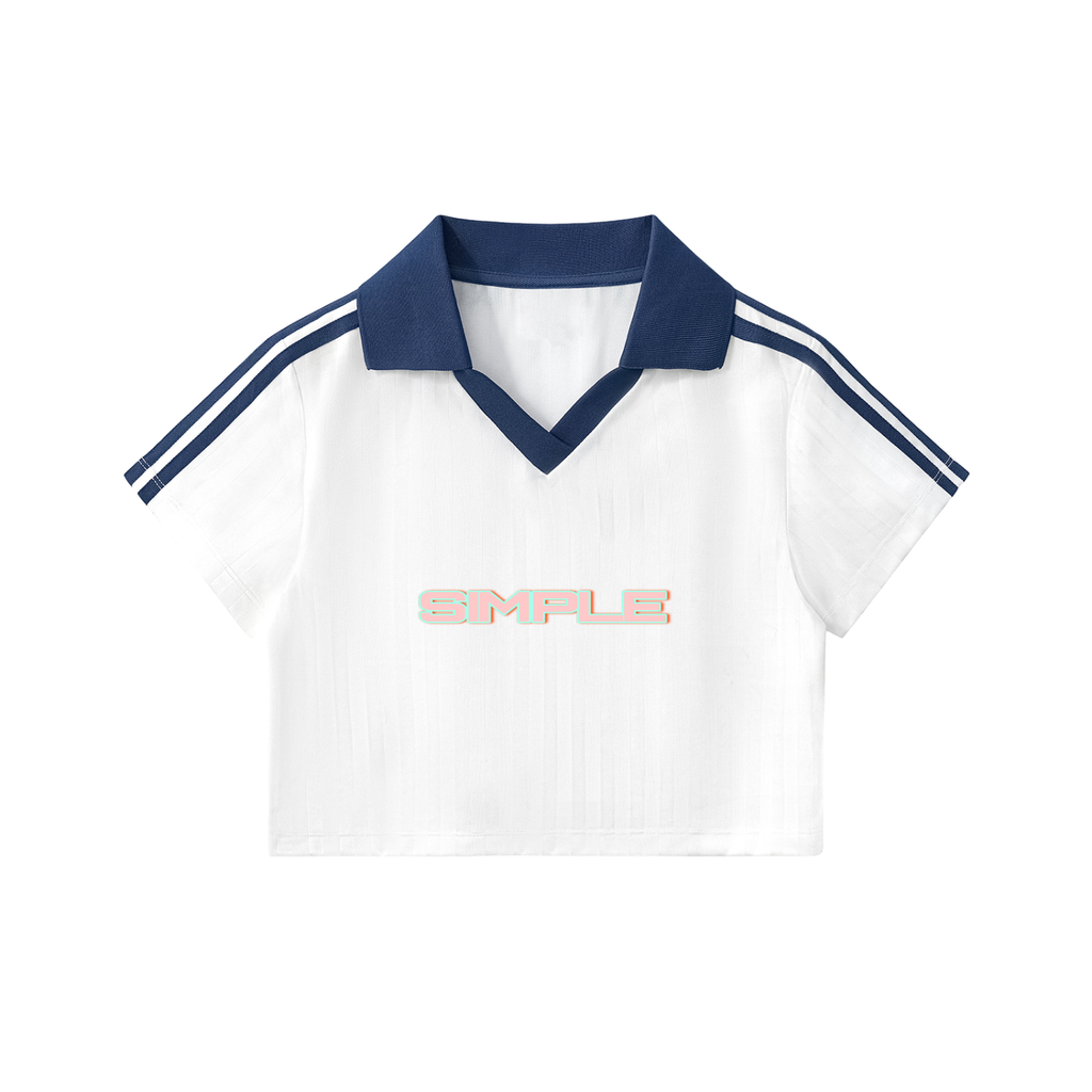 SIMPLE Contrast Collar Jersey